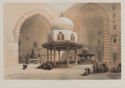 مصر والنوبة ، المجلد الثالث ، مسجد السلطان حسن ، القاهرة ، 1848. بواسطة لويس هاجي