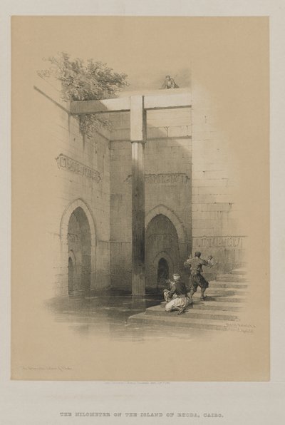 مصر والنوبة ، المجلد الثالث: مقياس النيل. جزيرة رودا ، 1849. بواسطة لويس هاجي