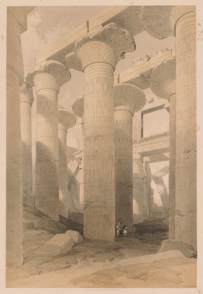 مصر والنوبة: المجلد الثاني - رقم 14 ، الكرنك ، 1838. بواسطة لويس هاجي