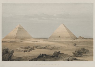 مصر والنوبة ، المجلد الثاني: أهرامات الجيزة ، 1848. بواسطة لويس هاجي