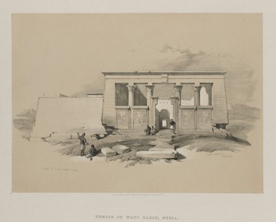 مصر والنوبة ، المجلد الثاني: المعبد في وادي دابود ، النوبة ، 1848. بواسطة لويس هاجي