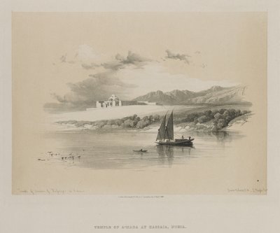 مصر والنوبة ، المجلد الثاني: معبد أمدا ، بحسّايا في النوبة ، 1847. بواسطة لويس هاجي