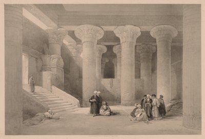 مصر والنوبة: المجلد الأول - رقم 24 ، معبد إسنة ، 1838. بواسطة لويس هاجي