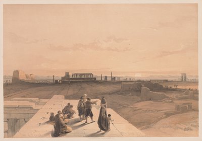 مصر والنوبة: المجلد الأول - رقم 38 ، أنقاض الكرنك ، 1838. بواسطة لويس هاجي