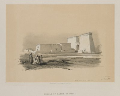 مصر والنوبة ، المجلد الأول: دكة ، في النوبة ، 1846. بواسطة لويس هاجي