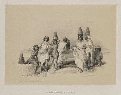 مصر والنوبة ، المجلد الأول: المرأة النوبية في كورتي ، على النيل ، 1847. بواسطة لويس هاجي