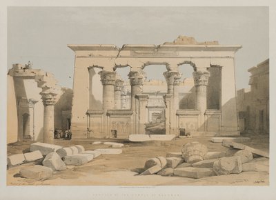مصر والنوبة ، المجلد الأول: رواق معبد كلابشة ، 1847. بواسطة لويس هاجي
