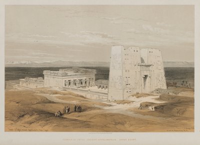 مصر والنوبة ، المجلد الأول: المعبد في إدفو ، أبولينوبوليس القديمة ، صعيد مصر ، 1847. بواسطة لويس هاجي