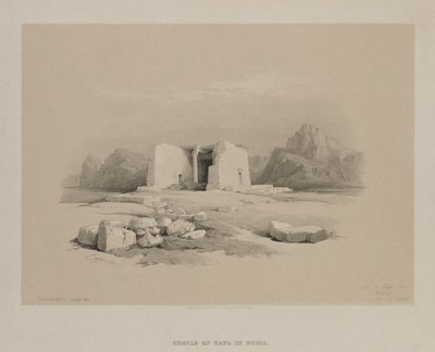 مصر والنوبة ، المجلد الأول: معبد تافا في النوبة ، 1846. بواسطة لويس هاجي