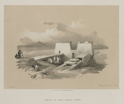 مصر والنوبة ، المجلد الأول: معبد وادي صابوة ، النوبة ، 1846. بواسطة لويس هاجي