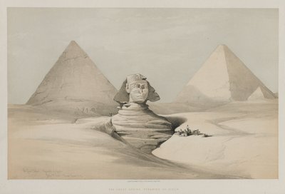 مصر والنوبة ، المجلد الأول: أبو الهول ، أهرامات الجزية ، 1846. بواسطة لويس هاجي