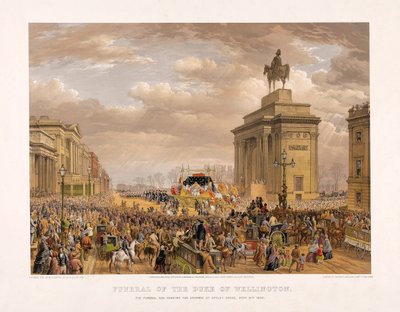 جنازة دوق ولينغتون ، 18 نوفمبر 1852 ، حانة. 1853. بواسطة لويس هاجي