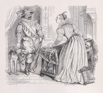 المطاردة من الأعمال الكاملة ل Béranger ، 1836. المؤلفون: لويس هنري بريفيير ، سيزار أوغست هيبرت. بواسطة لويس هنري بريفير ، سيزار أوغست هيبرت