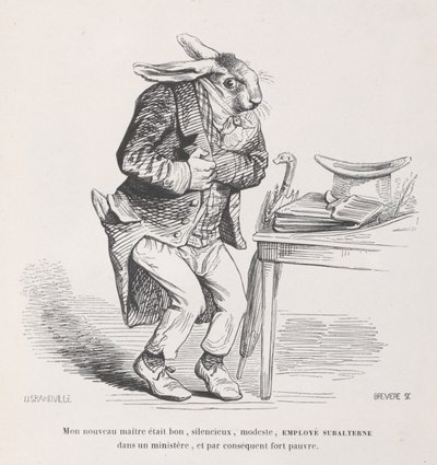 معلمي الجديد من مشاهد من الحياة الخاصة والعامة للحيوانات ، كاليفورنيا. 1837-47. بواسطة لويس هنري بريفير