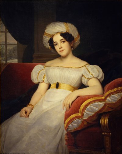 صورة للأميرة ناتاليا ستيبانوفنا غوليتسينا ، الكونتيسة أبراكسينا 1794-1890 ، 1824 بواسطة لويز ماري جين هيرسينت