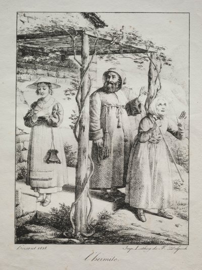 الناسك ، 1818. بواسطة لويز ماري جين هيرسينت