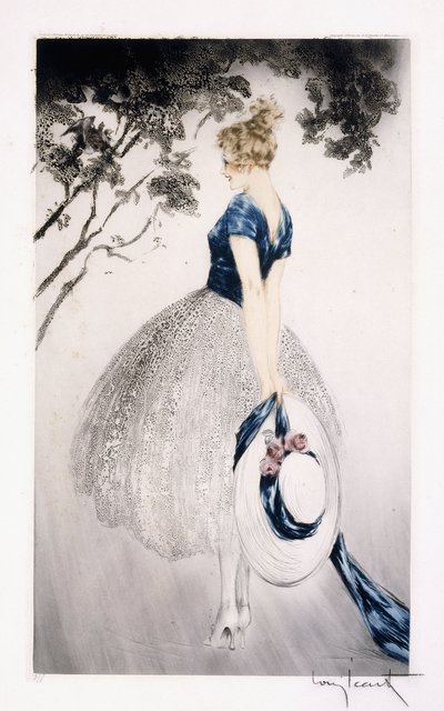 في العش ، حوالي عام 1922 (الحفر والنقطة الجافة) بواسطة لويس إيكارت