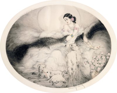 سيدة مع الكاميليا ، حوالي 1917 (حفر ونقطة جافة) بواسطة لويس إيكارت