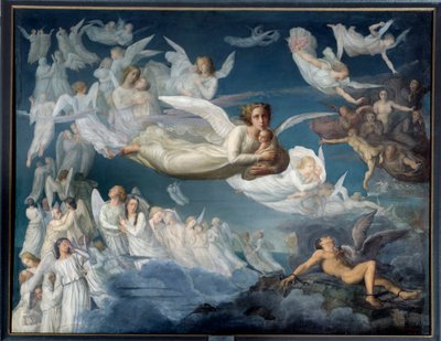 قصيدة الروح . لوحة Le pass des ames للويس جانموت (1814-1892) بواسطة لويس جانموت