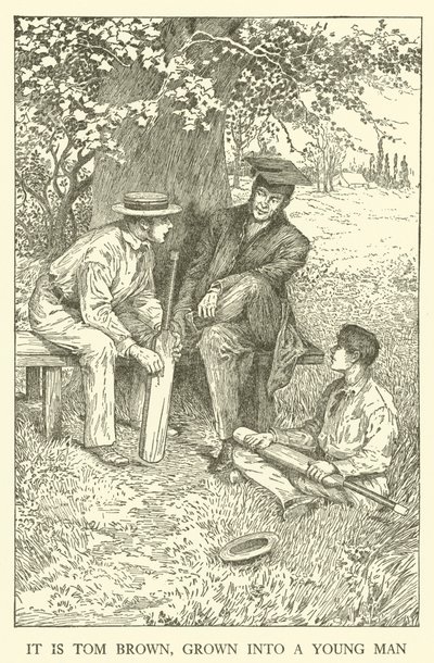 Illustration for Tom Browns School-Days (engraving) بواسطة لويس جون ريد