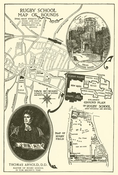 Illustration for Tom Browns School-Days (engraving) بواسطة لويس جون ريد