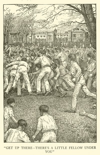 Illustration for Tom Browns School-Days (engraving) بواسطة لويس جون ريد
