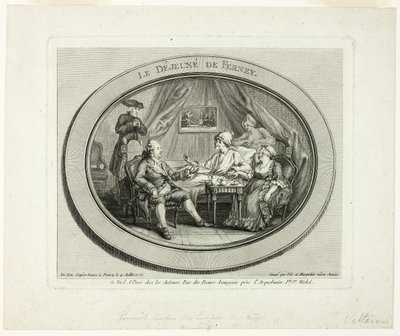 الغداء في فيرني بواسطة Louis Joseph Masquelier