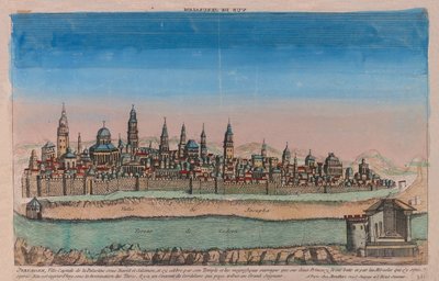 خريطة القدس عاصمة فلسطين تحت حكم داود وسليمان ... ، 1770 بواسطة لويس جوزيف موندار