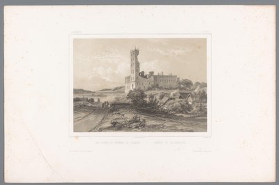 منظر لأطلال كولدينجهوس Les ruines du château de Colding / Ruiner of Koldinghuus (العنوان على الكائن) وجوه في الدول الاسكندنافية (عنوان المسلسل) Vues du Nord. Danemark (عنوان المسلسل) بواسطة جورج اميل ليبرت