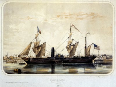 Steamer "" The Franklin " بواسطة لويس لو بريتون