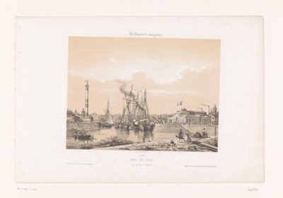 منظر لكاين من Cours Caffarelli Port de Caen، pris du Cours Caffarelli (العنوان على الكائن) فرنسا المعاصرة (عنوان المسلسل) La France de nos jours (عنوان السلسلة على الكائن) بواسطة فريك فرير