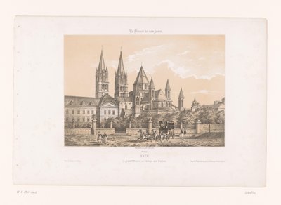 التقى Zicht op de Abbaye aux Hommes بكنيسة سانت إتيان تي كاين كاين. The Great Et. Etienne ، أو دير الرجال (العنوان على الكائن) Hedendaags Frankrijk (عنوان المسلسل) فرنسا في الوقت الحاضر (عنوان المسلسل على الكائن) بواسطة فريك فرير