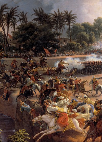 حملة (إكسبيديشن) مصر (1798-1801): "" معركة الأهرامات ، 21 يوليو بواسطة لويس ليجون