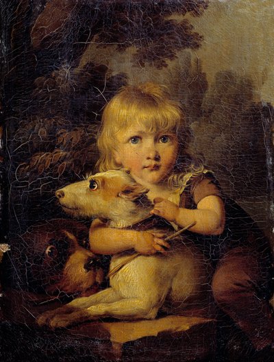 Portrait of Louis Arnault (1803-1885) Child Painting by Louis Leopold Boilly (1761-1845) 1808 approx. Sun. 0,22x0,16 m بواسطة لويس ليوبولد بويلي