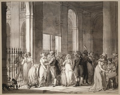 الأروقة في القصر الملكي بواسطة Louis Leopold Boilly