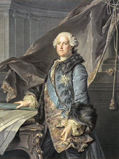 أبيل فرانسوا بواسون دي فانديريس (1727-1781) ماركيز دي ماريني - مدير مباني الملك ؛ شقيق مدام دي بومبادور - صورة لأبل فرانسوا (أبيل فرانسوا) بواسون ، مسيو دي فانديريس ، ماركيز دي ماريني ، المدير العام لباتيم بواسطة لويس م. (بعد) توك