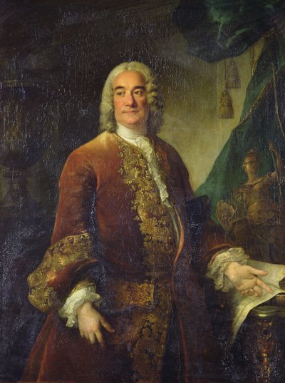 Charles-Francois-Paul Lenormant Tournehem (1684-1751) ، مدير المباني الملكية ، حوالي 1750 (زيت على قماش) بواسطة لويس توك