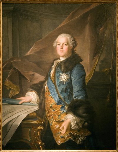 صورة لأبل فرانسوا بواسون ، ماركيز دي ماريني (1727-1781) ، المشرف على مباني الملك ، لوحة زيتية على قماش رسمها لويس توكيه (1696-1772). تصوير ، كيم يونغتاى ، باريس ، متحف كارنافاليت. بواسطة لويس توك
