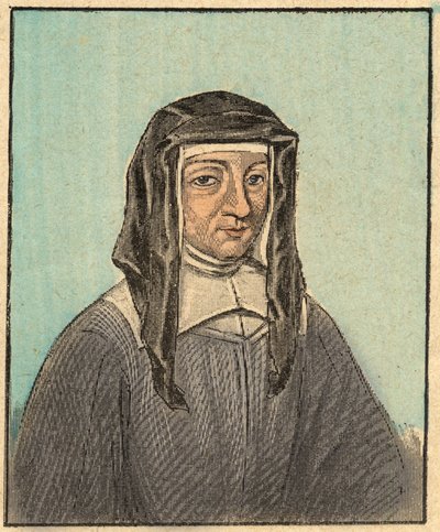 صورة لويز دي ماريلاك (لويز لو غراس) (1591-1660) - نقش من "" التعليم الديني بالعينين. ألبوم رائع "للويس مايترجين وجورجيت راموند - فرنسا 1910 بواسطة لويس مايترجين