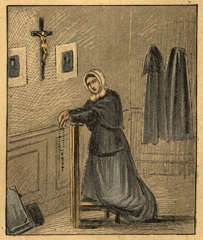 صورة بولين ماري جاريكوت (بولين ماري جاريكوت) (1799-1862) مؤسسة جمعية نشر الإيمان والسبحة الحية - (نشر الإيمان) - نقش من "" التعليم الديني بالعيون. رائع بواسطة لويس مايترجين