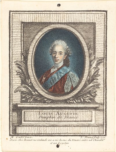 لويس أوغست ، دوفين من فرنسا 1770. بواسطة لويس مارين بونيه