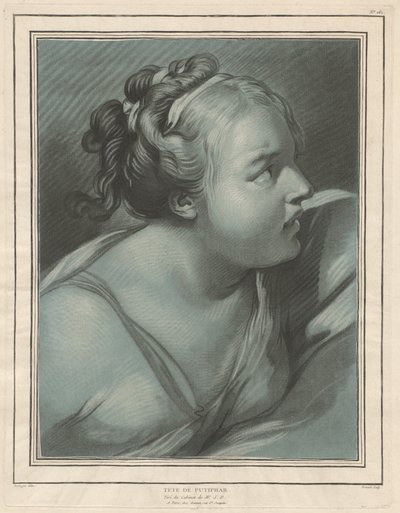 تيت دي بوتيفار ، رأس زوجة فوطيفار ، 1773. بواسطة لويس مارين بونيه