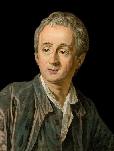 صورة للكاتب والفيلسوف الفرنسي دينيس ديدرو (1713-1784) نقش ميشيل فان لو بواسطة لويس ميشيل فان لو