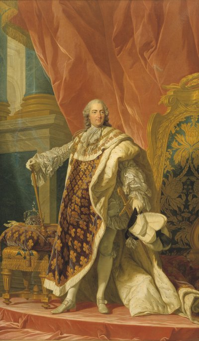 لويس الخامس عشر ملك فرنسا (1710-1774) بواسطة لويس ميشيل فان لو