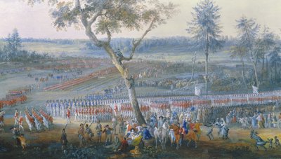 أخذت من يوركتاون ، فيرجينيا ، 19 أكتوبر 1781 بواسطة Louis Nicolas van Blarenberghe