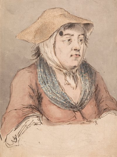 امرأة ذات ثوب أزرق بواسطة Louis Philippe Boitard
