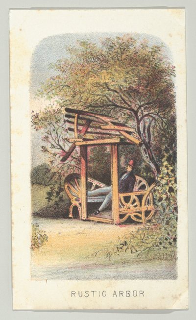 Rustic Arbor ، من السلسلة ، Views in Central Park ، نيويورك ، الجزء 2 ، 1864. بواسطة لويس برانغ
