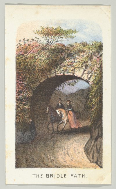 مسار اللجام ، من السلسلة ، مناظر في سنترال بارك ، نيويورك ، الجزء الثاني ، 1864. بواسطة لويس برانغ