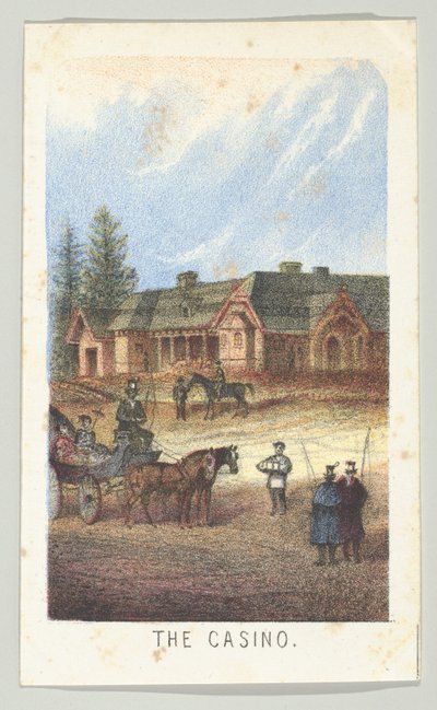 الكازينو ، من السلسلة ، آراء في سنترال بارك ، نيويورك ، الجزء الثالث ، 1864. بواسطة لويس برانغ