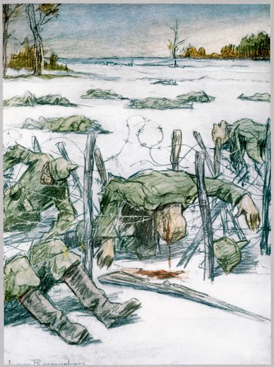 "الأسلاك الشائكة" ، 1916 بواسطة لويس رايميكرز